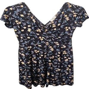 Stitch Fix Kaileigh women's size large blue flower dress